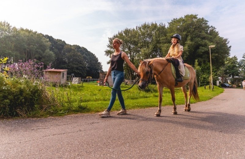 Ponyrijden op villapark ijsselhof