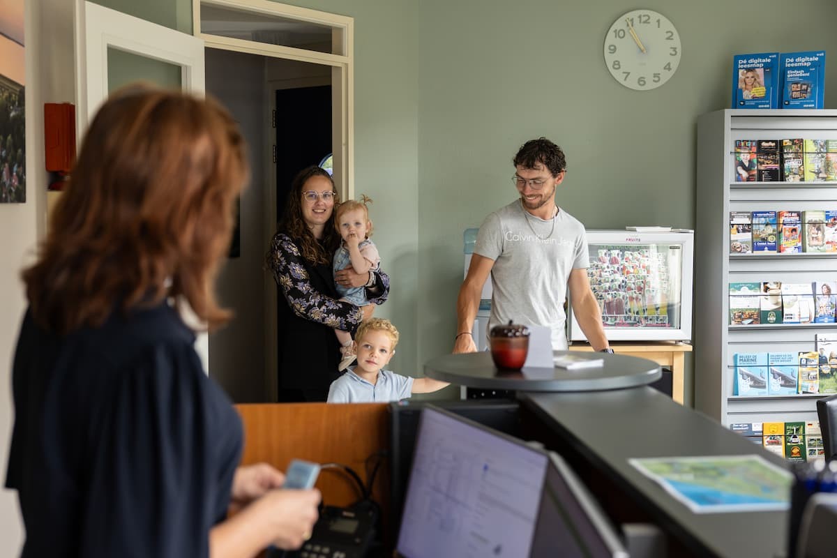 Receptie ijsselhof incheck gezin